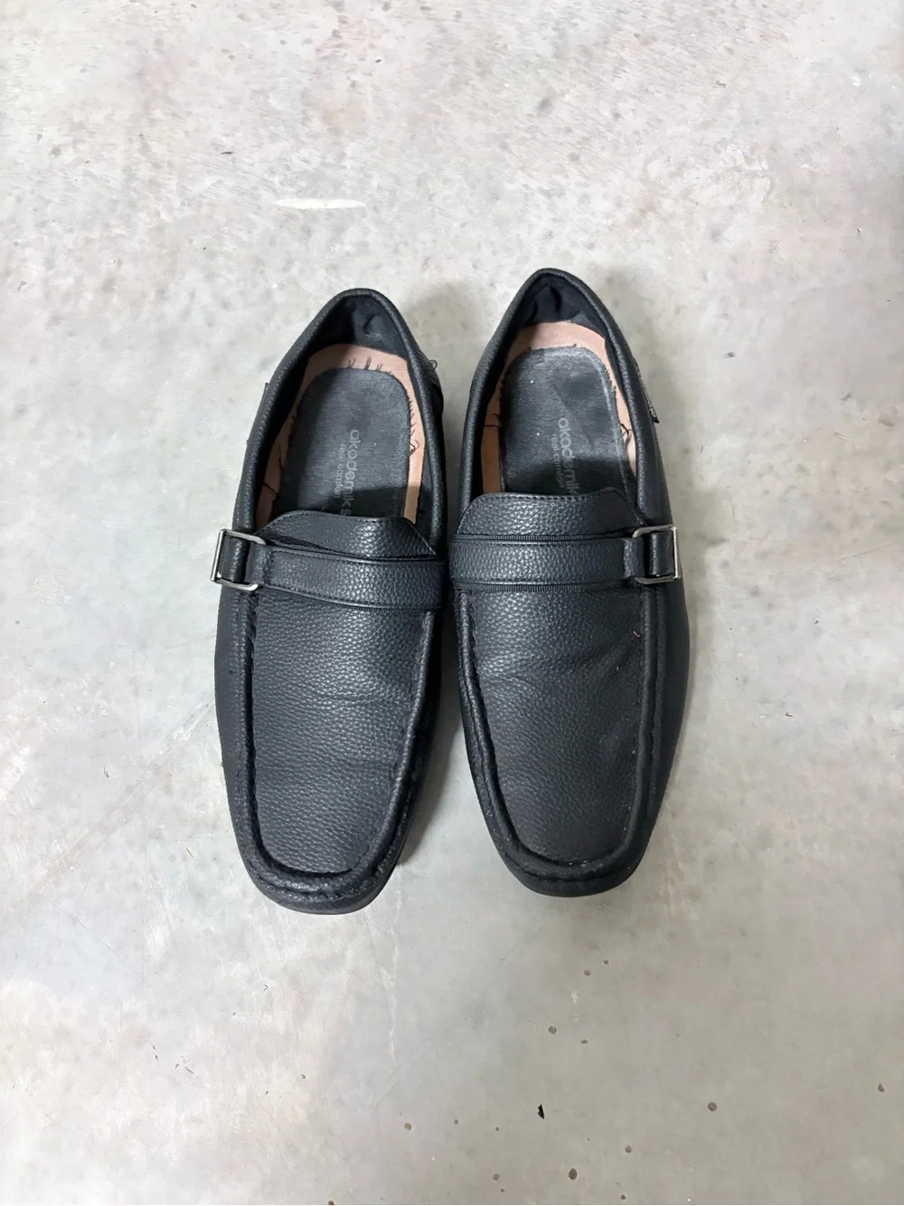 Men's Black Slip-On Driving Loafers